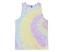 Multi-Color Tie Dye Tank Tops Sleeveless T-Shirts Adult Large 100% Cotton