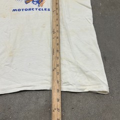 Vintage 50s RARE Triumph Motorcycles T Shirt Mens M White Graphic Short Sleeve
