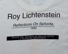 VIntage 1990s Roy Lichtenstein Reflections On Senorita Size M
