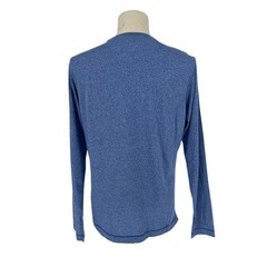 Robert Graham Long Sleeve Crew Neck T-Shirt BURSNELL Heather Light Blue M
