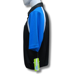 Mopar Logo Polyester Dry-Wicking Black/Blue Polo Shirt Official Licensed
