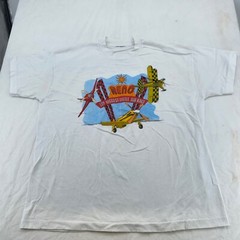vintage 90s RENO THE BIGGEST LITTLE AIR RACE STUNT PLANES T-Shirt L/XL sports