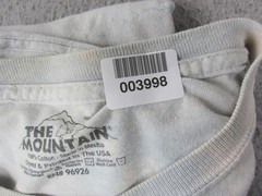 Vintage The Mountain Shirt Mens Extra Large XL Blue White Wolf USA Made Tie Dye