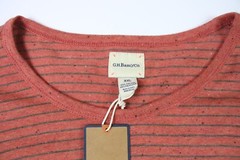 G.H. BASS & CO. New Men’s Pullover Crew Neck Long Sleeve Shirt Orange XXL