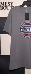 Hurley Mens Usa Tropic Short Sleeve Graphic T-Shirt Sz XL Stone Grey