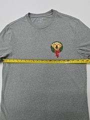 J.Crew Mens T-Shirt Grey Dog Graphic Size M Regular Fit Cotton