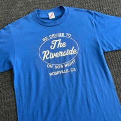 Vintage The Riverside Knights T Shirt Single Stitch Roseville Ca 50’s Night Cars