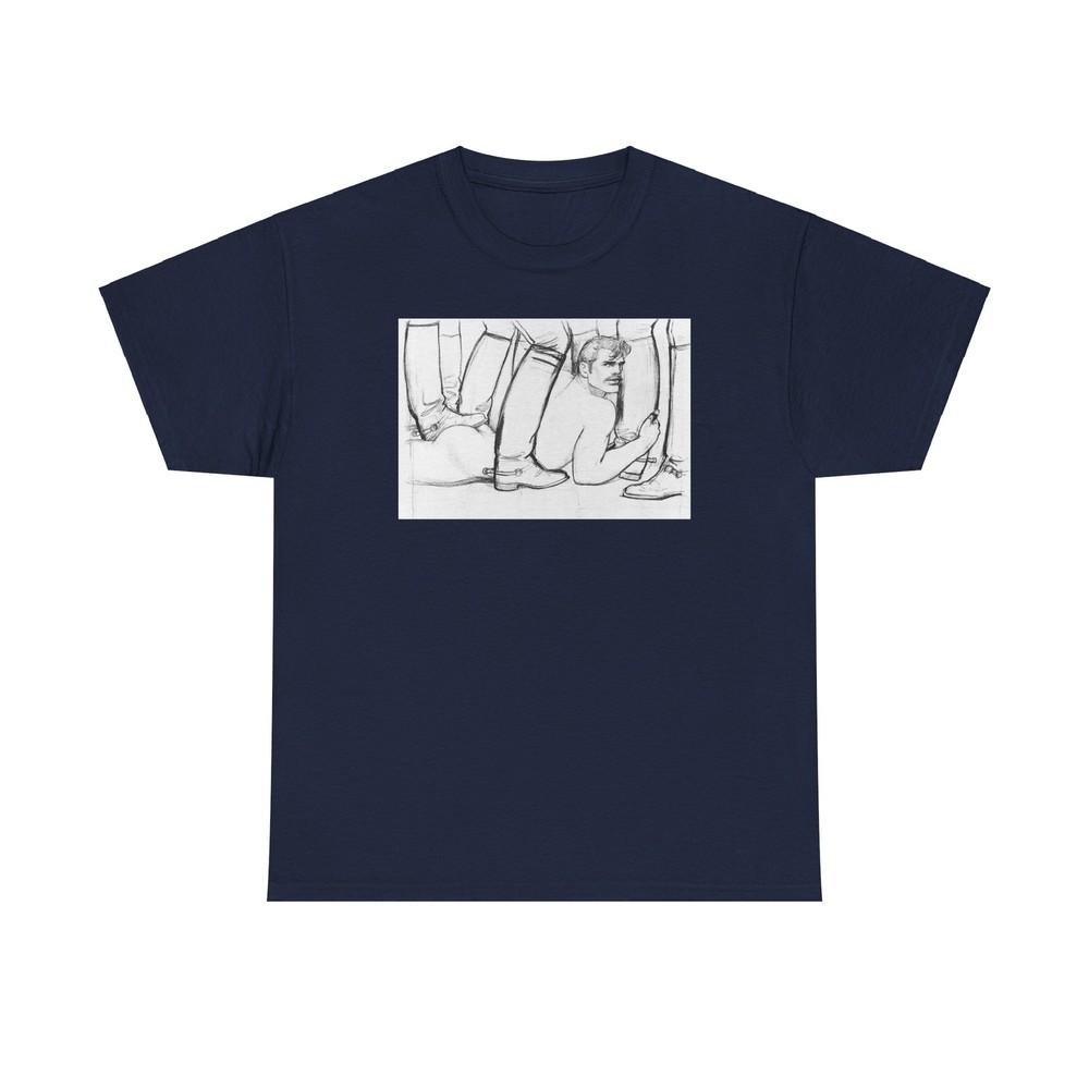 Vintage Reprint Original Tom of Finland Drawing Gildan Unisex Heavy Cotton Tee