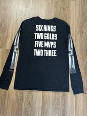 Jordan Wingspan Long Sleeve T Shirt “6 Rings 2 Golds 5 MVP’s Two Three” Sz Lrg