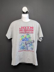 Gildan Heavy Cotton Blend Breathable Crew Neck Short Sleeve Men T Shirt XL Grey