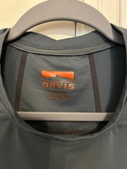 Men’s Orvis Sun Defense Crew Long Sleeve Medium Storm Gray