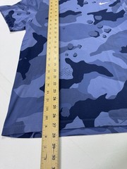 Nike Dri Fit Camo T Shirt Men’s Large Blue Short Sleeve Swoosh BV7963-427