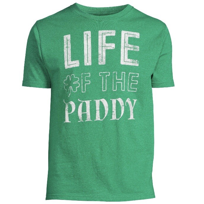 Way To Celebrate St. Patricks Day Mens Life Of The Paddy Tee 2XL 50-52 New Green