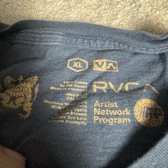 RVCA Mens Crew Neck T Shirt XL Blue ARtist Network Program