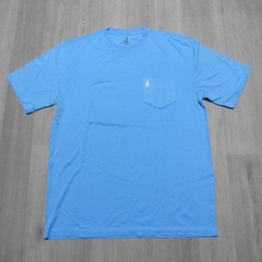 Johnnie-O Men’s Small Palm Paradise T-Shirt Malibu Blue SS Crew Neck