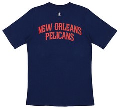 FISLL NBA Men’s New Orleans Pelicans Team Color, Name and Logo Premium T-Shirt