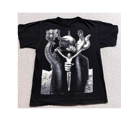 Celtic Frost To Mega Therion HR Giger Art Black Double Stitched T-Shirt Mens L