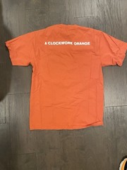 Dumbgood A Clockwork Orange Orange Graphic Logo T-Shirt Mens L Crew Neck