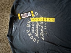 Lucky Brand Built On Motorcycles & Rock & Roll Graphic Tee