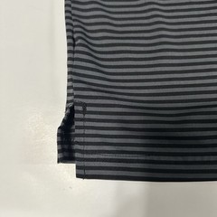 BCG Men’s XL Polo Golf Shirt Performance Striped Black & Grey Collared