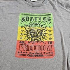 Sublime Shirt Mens XL Gray 40 Oz To Freedom Graphic Bay Island Sportswear Tee