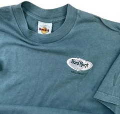 Vintage Hard Rock Cafe T-Shirt Men Sz S Hollywood Embroidered 90s Tee USA