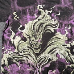 Teddy Fresh T Shirt Mens XL Purple Skull Graphic All Over Print Streetwear Tee