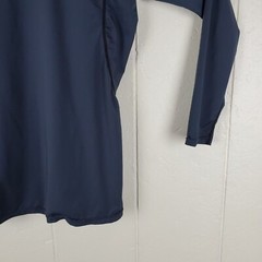 Tesla Shirt Mens Large Gray High Neck Logo Long Sleeve Stretch Pullover