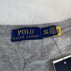 Polo Ralph Lauren Men’s Ski Bear Graphic Jersey T-Shirt Gray Tall 4XLT NEW NWT