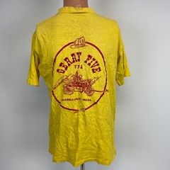 Gerry Five Veterans Fireman Assoc Marblehead MA T Shirt Vtg 70s Ched Made USA XL