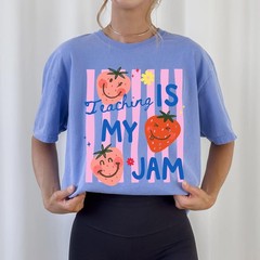 Teaching Is My Jam Strawberry Teacher Shirt Back to School Teacher Gift