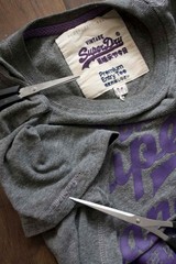 Superdry T Shirt Size M Logo Spell Out Gray **07g0810p
