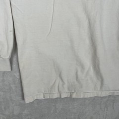 Vintage Navy Long Sleeve T-Shirt Mens XL White Mock Neck Made USA 90s