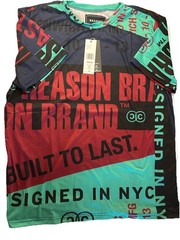 Reason Brand All Over Graphic T-Shirt Men’s Size XL Multi Colors Unisex NWT
