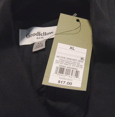 NWT Goodfellow & Co Men’s XL Black Ribbed Knit Button-up Shirt Short Sleeve