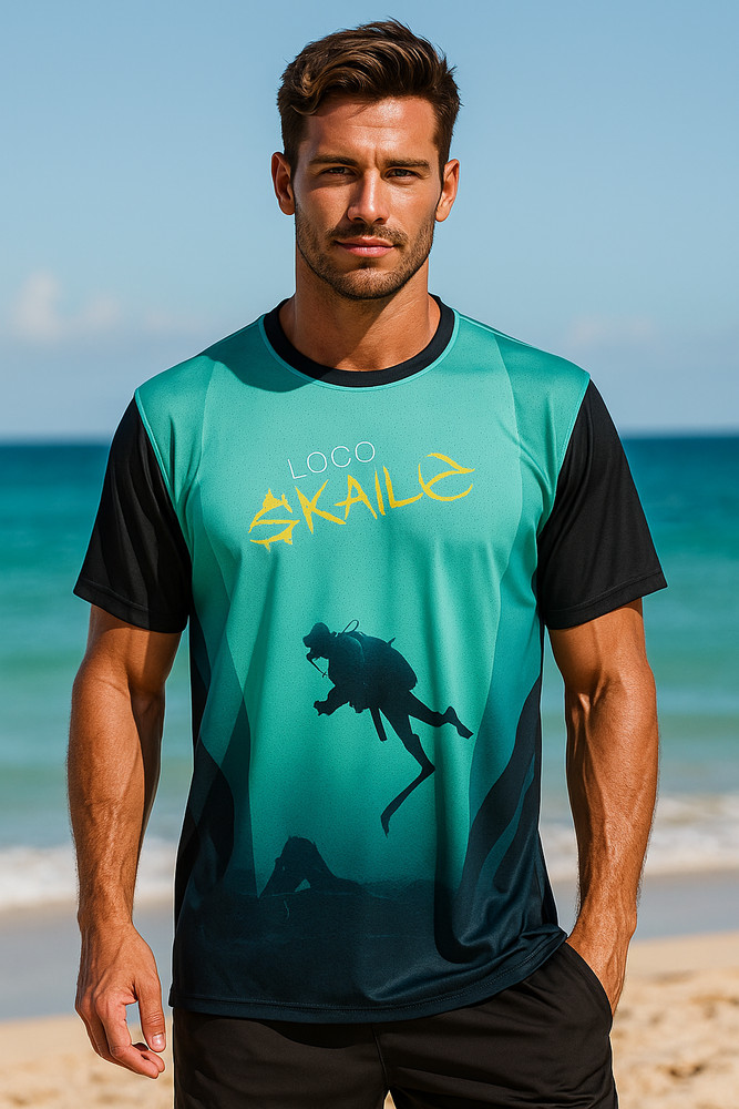 Loco Skaile Short Sleeve Men’s Mesh Performance Fishing Shirt UPF 50