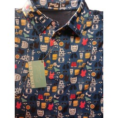 Nward Halb Men’s Shirt .SizeM .multicolor .made As Polyster Spandex .