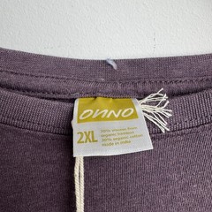 Onno Organic Cotton Shirt Mens XXL Purple Bamboo Blend Eco Friendly Basic NWT