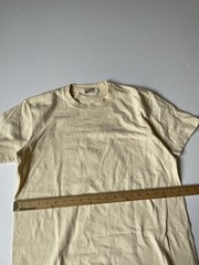 Non Stock Knitting Mills T-Shirt Men’s Large Cream Yellow Made in USA