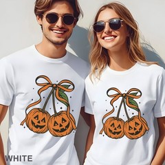 Pumpkin Cherries Autumn Girly Shirt, Halloween Pumpkin Shirt, Fall Theme, 203650