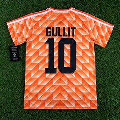 Classic Retro Netherlands Holland 1988 GULLIT 10 Football Shirt Jersey Size L