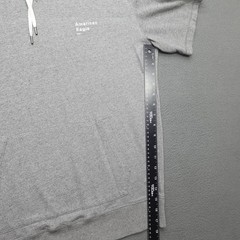 American Eagle Hooded T-Shirt Men’s Size S Gray Short Sleeve Drawstring