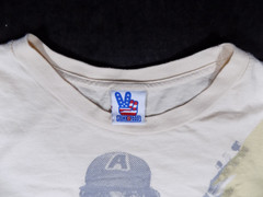 AC/DC High Voltage T Shirt Junk Food 2-Sided Angus Young Large Beige Print