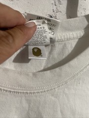 A BATHING APE Baby Milo Store Art T-Shirt Rare White Tee Large BAPE