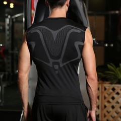 Men Compression Tank Top Workout Shirt Male Slimmer Body Shaper Vest Running Gym