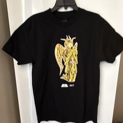 Bait X Saint Seiya Knights of the Zodiac Virgo Gold Tee Shirt In Black Medium
