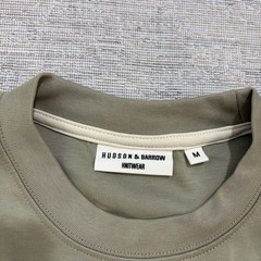 Hudson & Barrow Knitwear Men’s Medium Khaki Oversized Shirt Boxy Workout Cotton
