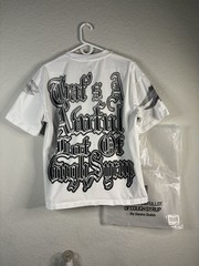 Men’s L White Angel Graphic Print Crew Neck Short Sleeve T-Shirt New w/Tags