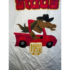 2009 Kansas State Fair Check Out The Studs Horse Shirt 2000s L Large