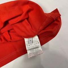 Vintage T-shirt Trussardi Big Logo Luxury tee Short Sleeve Red Size S